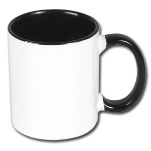 Inside and handle color sublimation mug