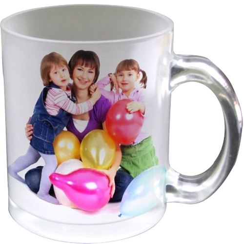 Frosted glass sublimation mug