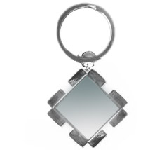 Metal square keychain for sublimation