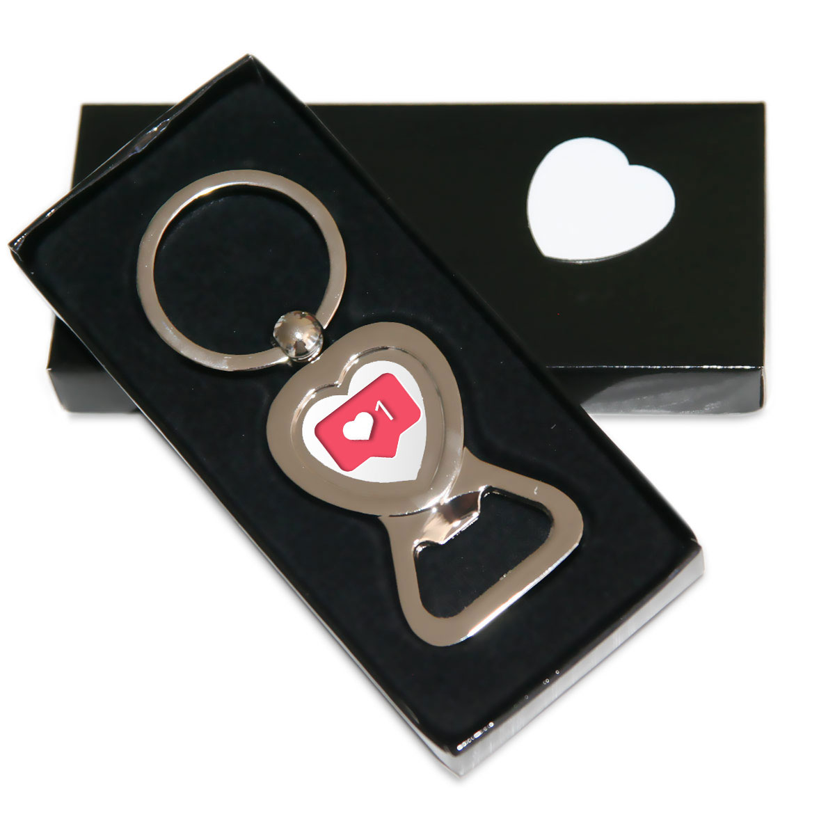 Metal keychain bottle opener for sublimation overprint