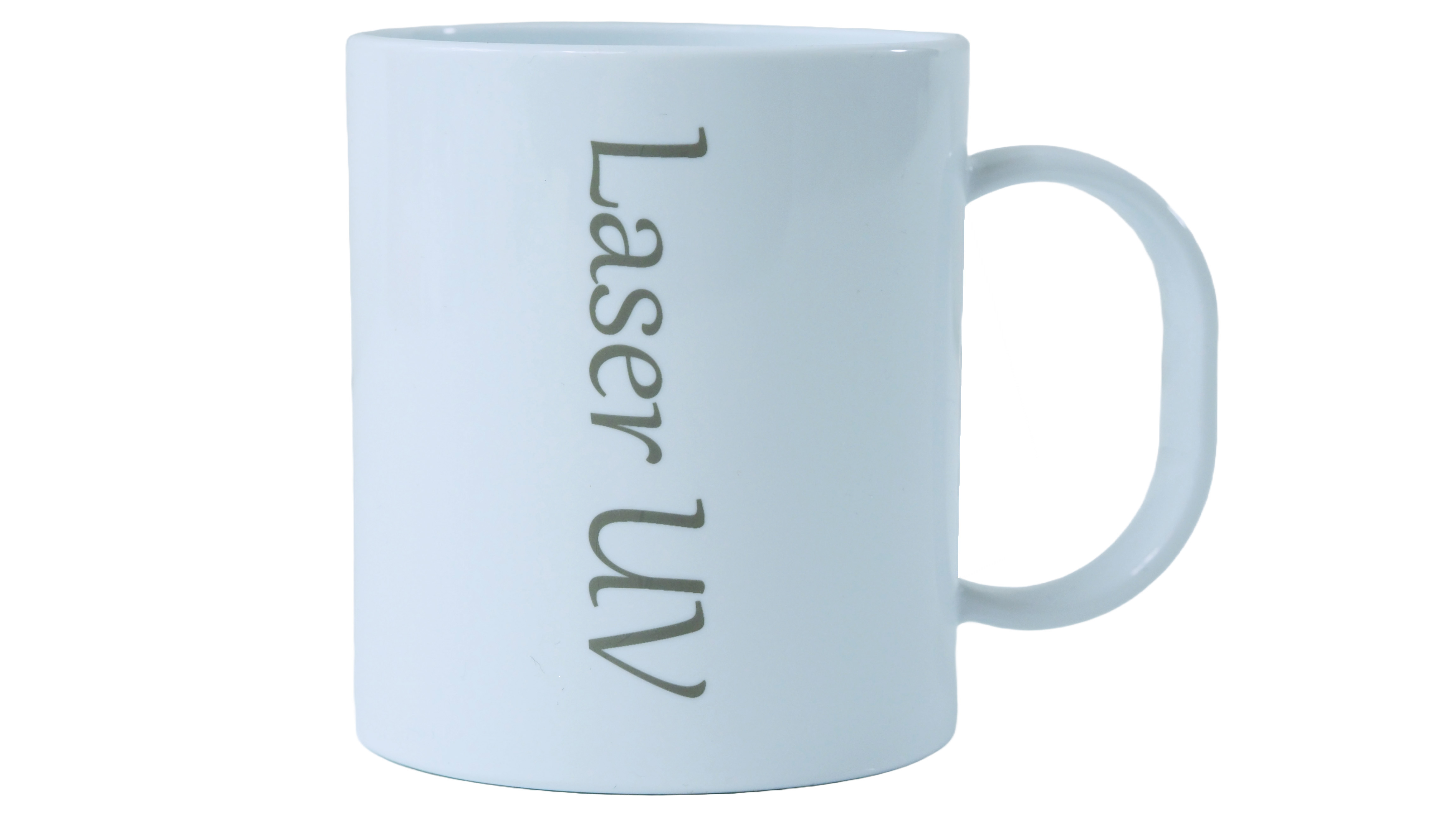 Polymer unbreakable mug for sublimation and engraving - white