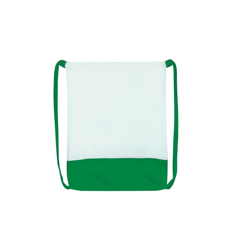 Double coloured sack with wide shoulder straps