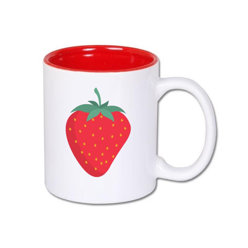 Inside color outside white sublimation mug