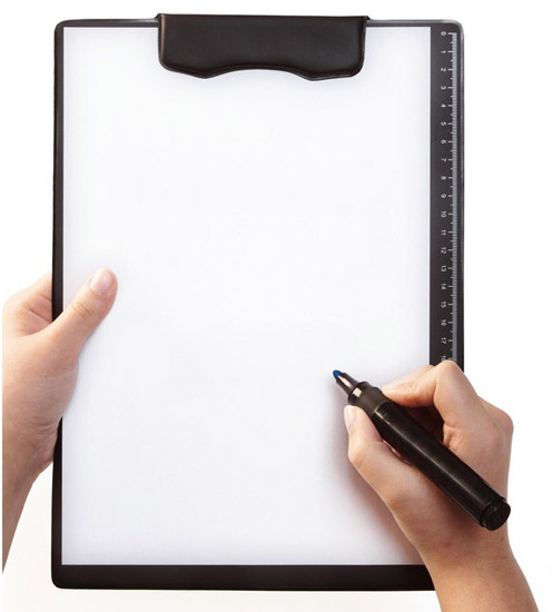 Magnetic clipboard A4 black