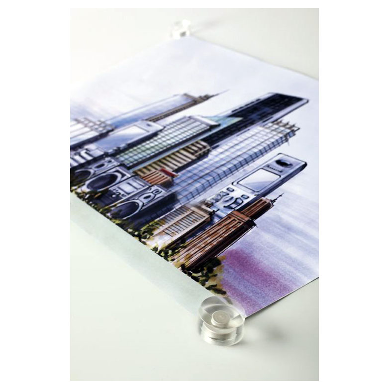 Desigh Acrylic Magnets (diameter 30 mm) - 4 pcs