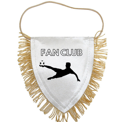 Pennant with gold fringes for sublimation - 25 pieces