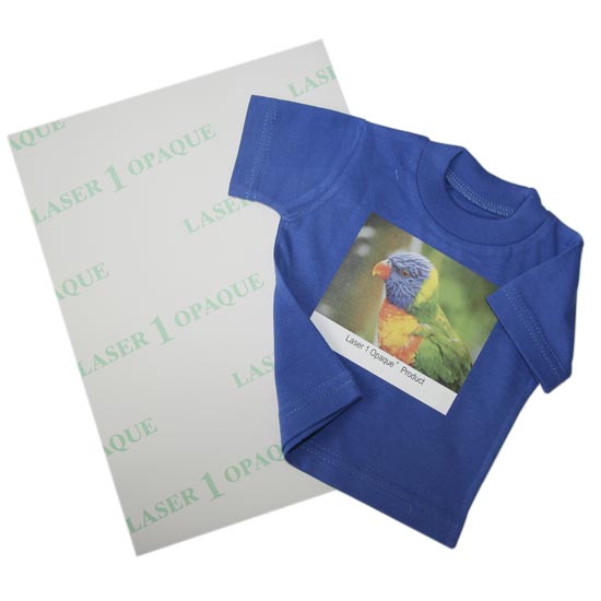 Laser 1 Opaque - Transfer paper for dark and colour textiles for laser printers - 10 sheets