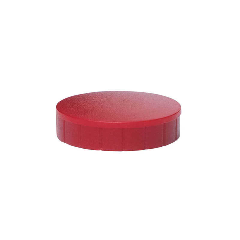 Circle magnets - red (diameter 24 mm) 10 pcs. (BG-0557)