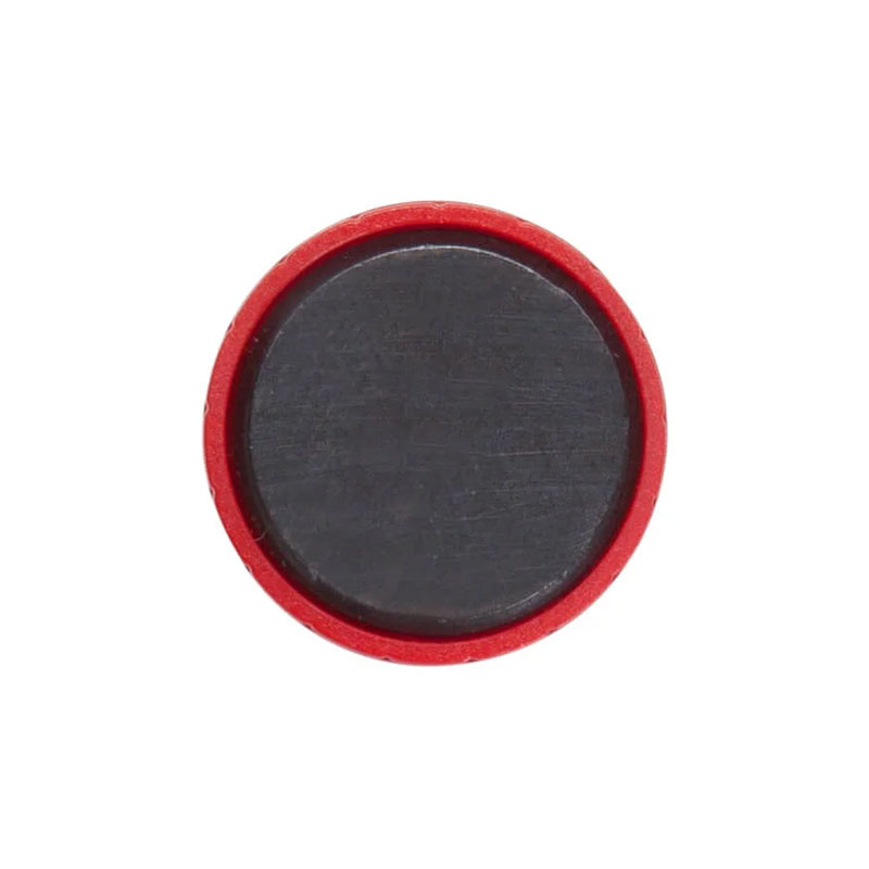 Circle magnets - red (diameter 24 mm) 10 pcs. (BG-0557)