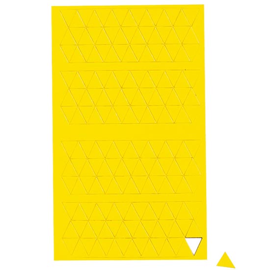 Magnetic symbols - triangles 10 x 10 x 10 mm - yellow 180 pcs