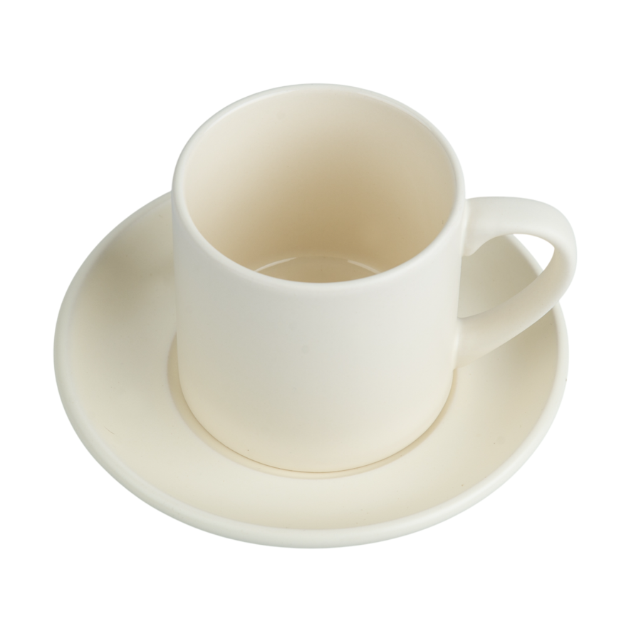 Sublimation Cup with Saucer - Set 6 pcs