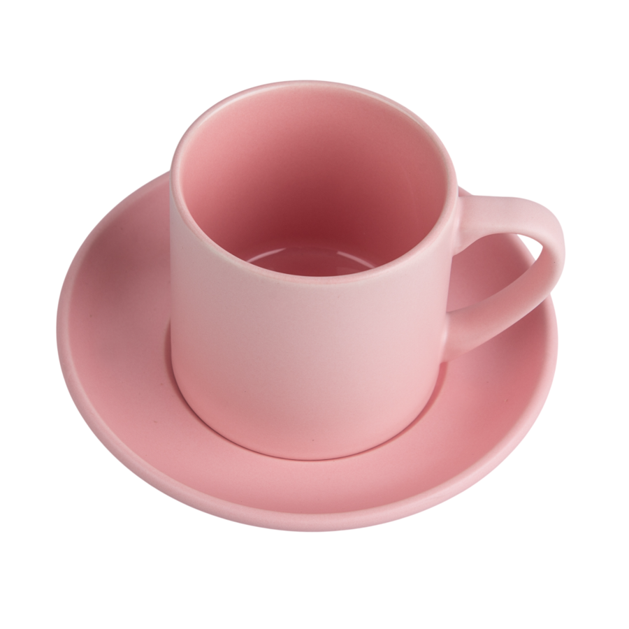 Sublimation Cup with Saucer - Set 6 pcs