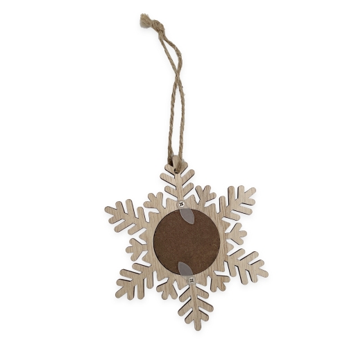 Pendant - snowflake for sublimation, engraving and thermal transfer with laser printer