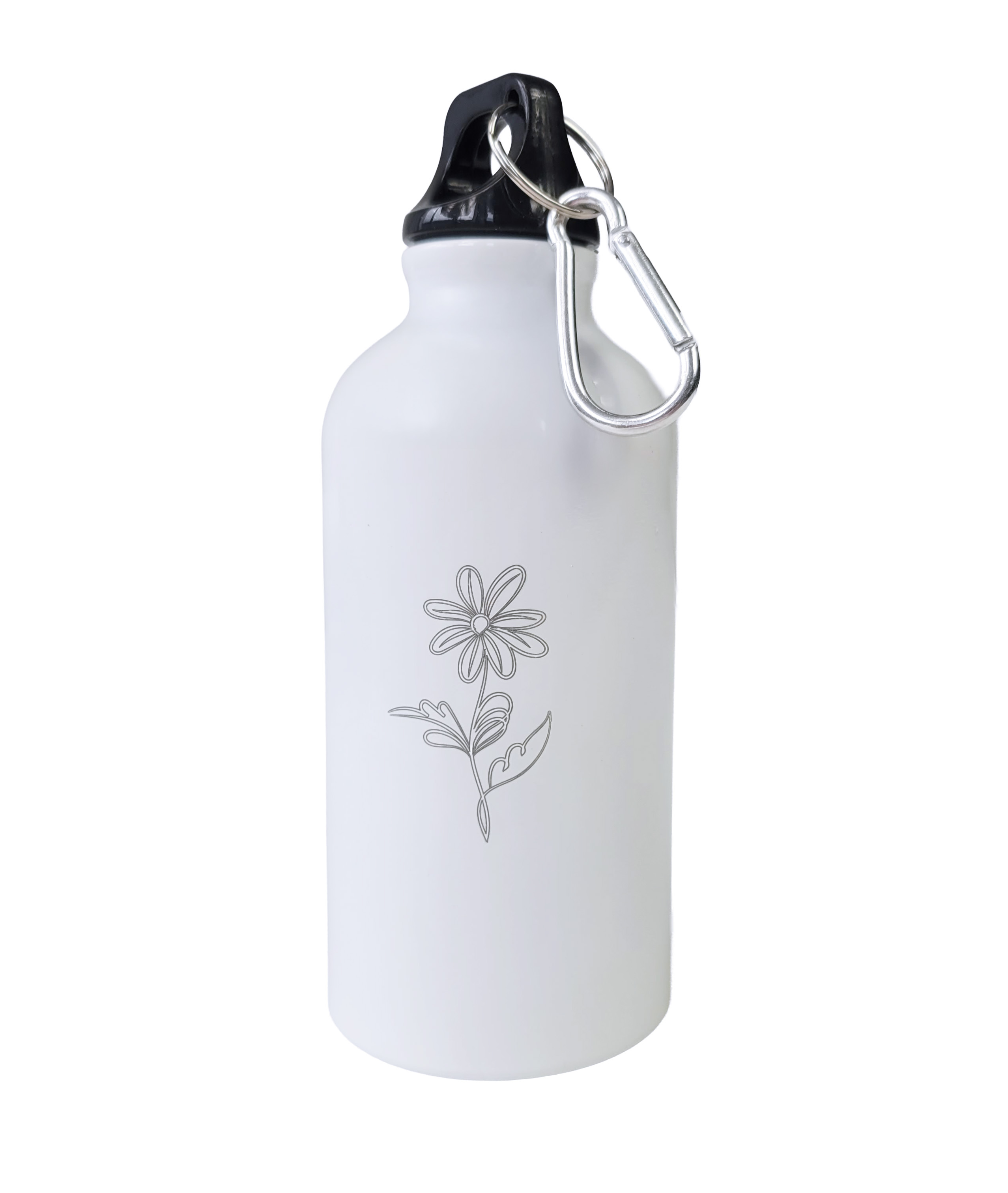 Sublimation and Engraving Metal Bottle with Carabinier
