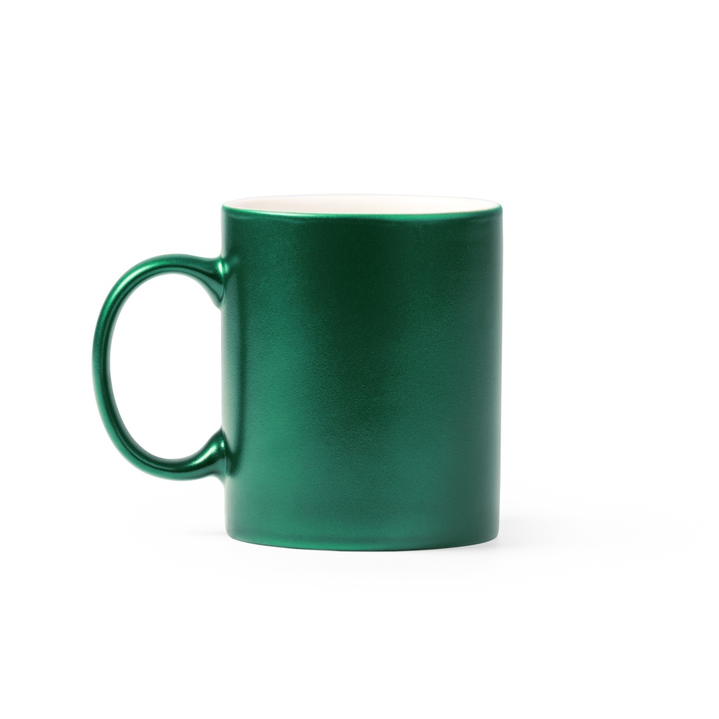Laser engraving metalic mug - shiny gold finish