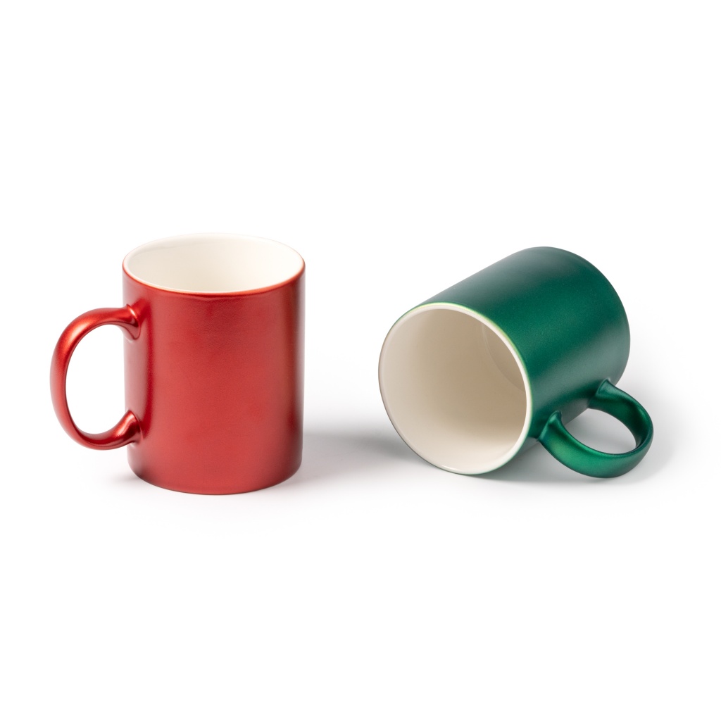 Laser engraving metalic mug - shiny gold finish