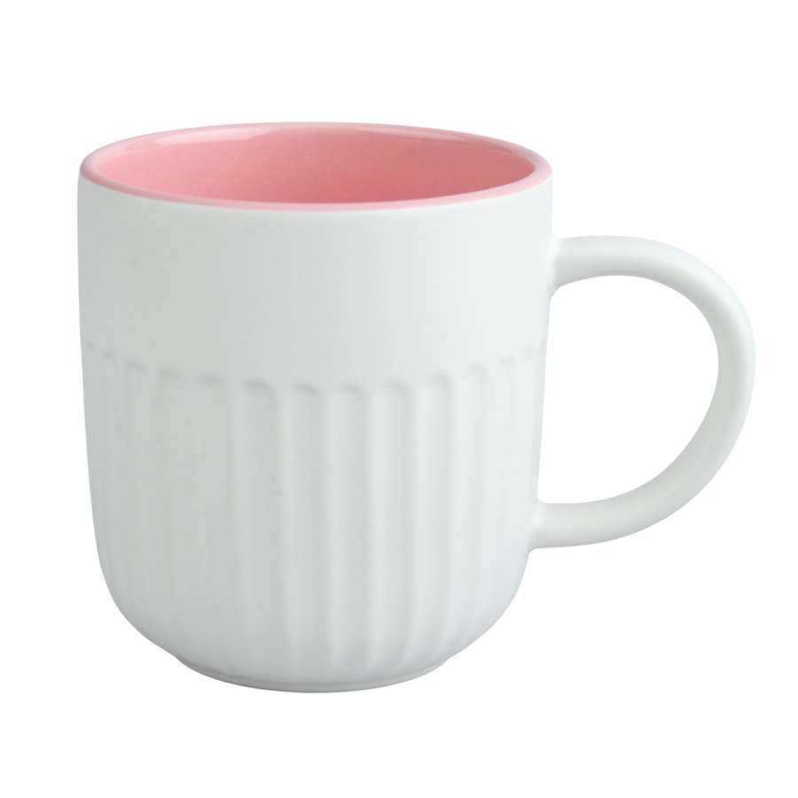 Sublimation Mug - Ribbed Surface, Coloured Inner