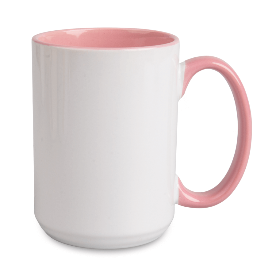 Inside and handle color sublimation mug - big