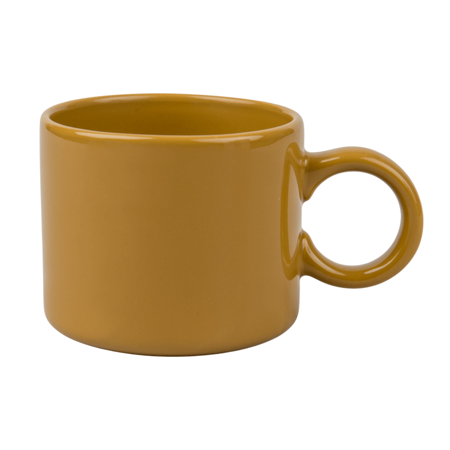 Coloured Mug with Round Handle