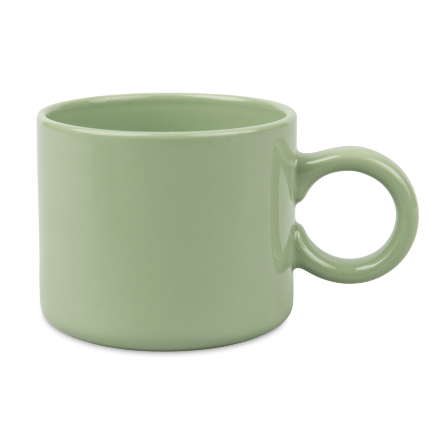 Coloured Mug with Round Handle