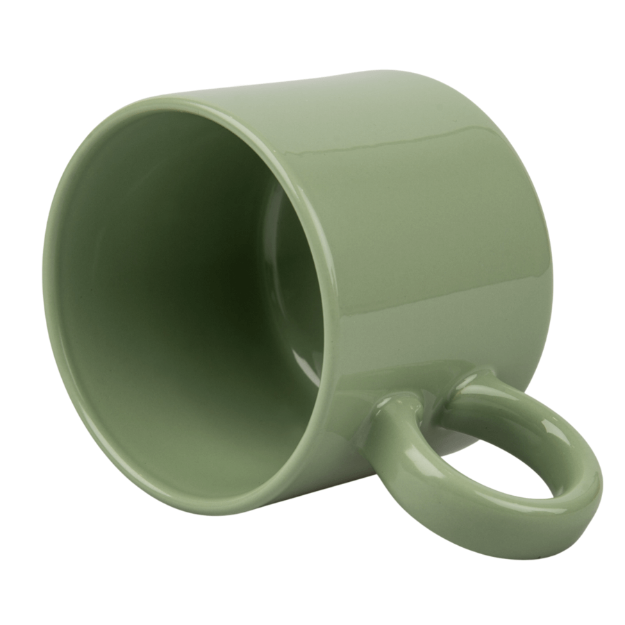 Coloured Mug with Round Handle