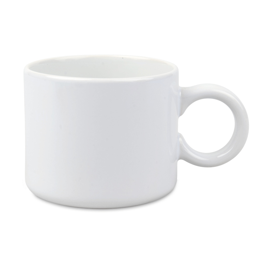 Coloured Mug with Round Handle