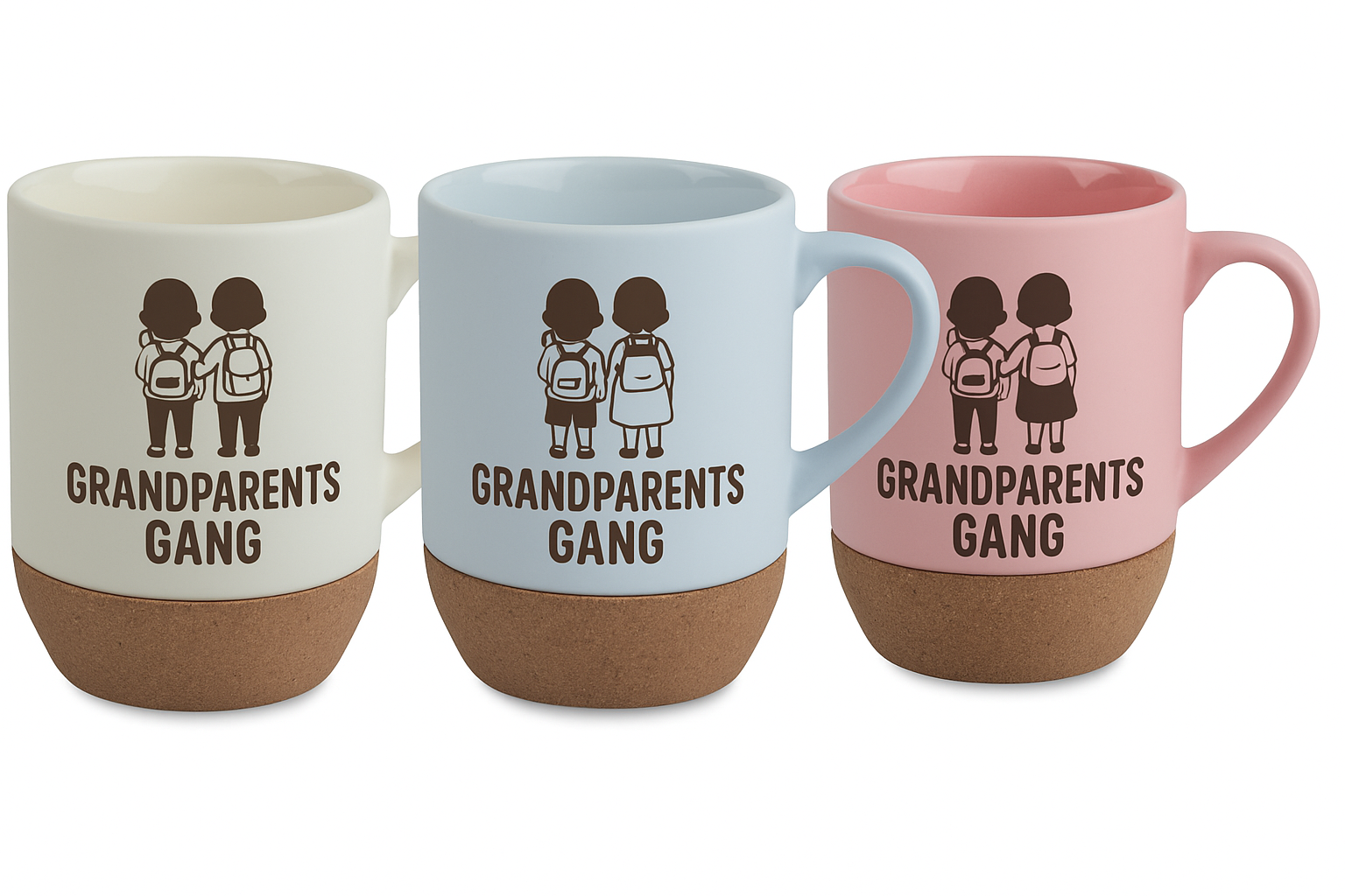 Coloured, Matte Coffee Sublimation Mug with Cork Base