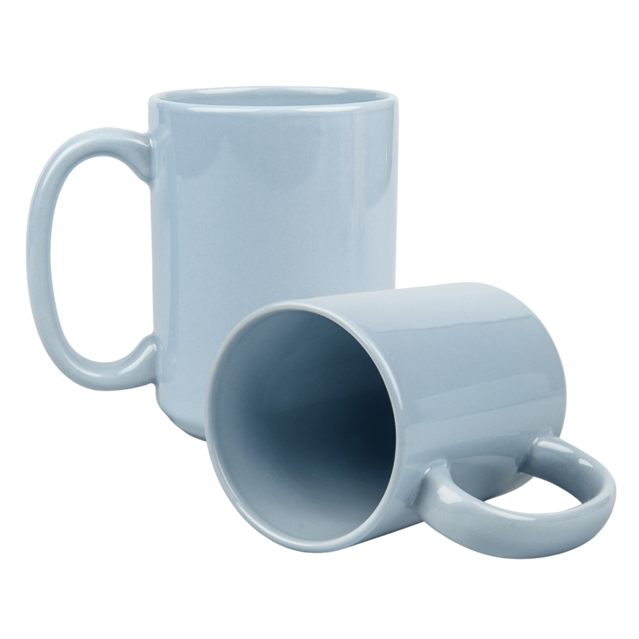 Colored sublimation mug - large blue