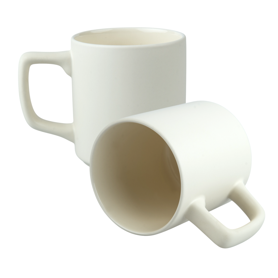 Matte Sublimation Mug - Rectangular Handle