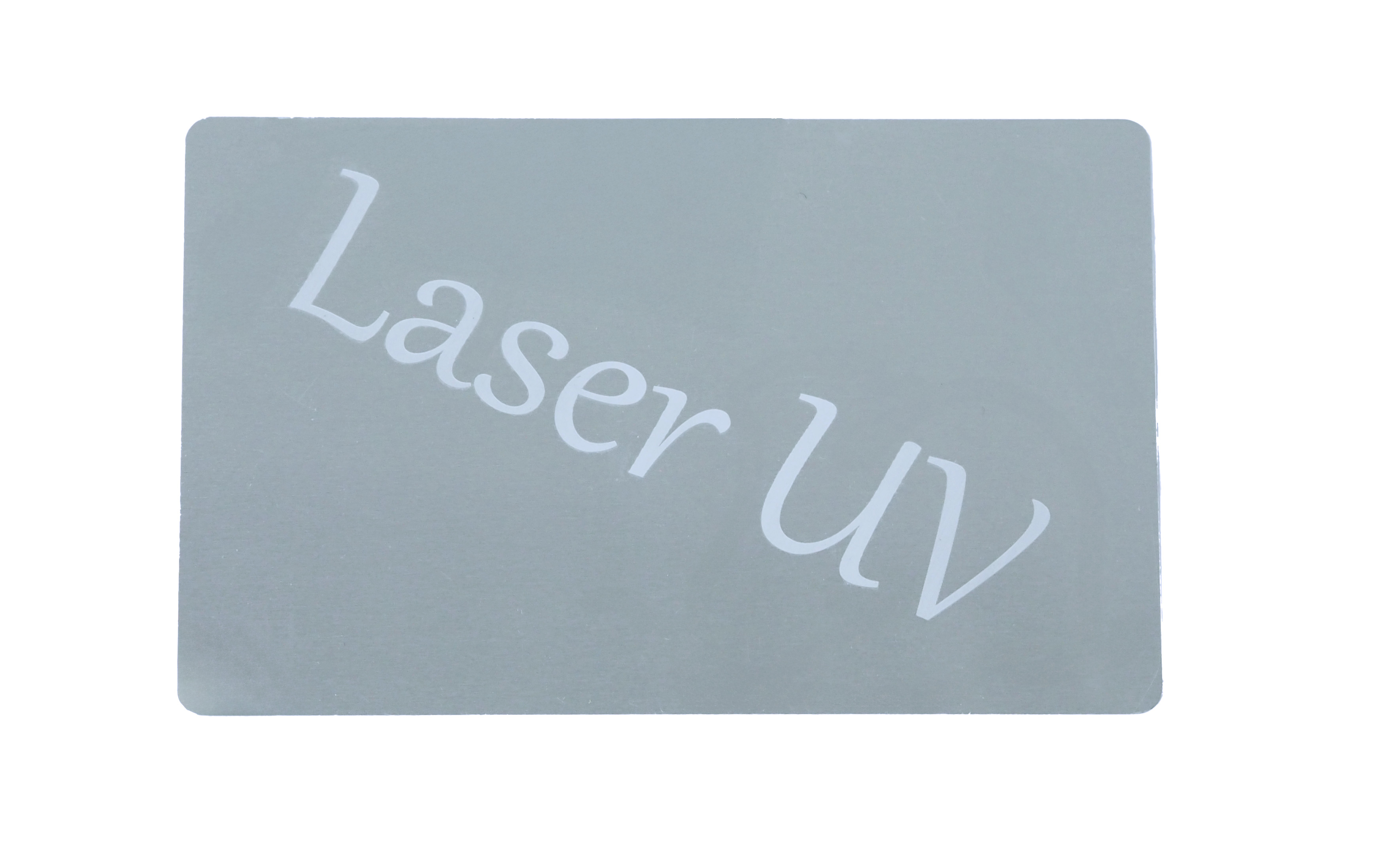 Aluminium business card for sublimation overprint - silver