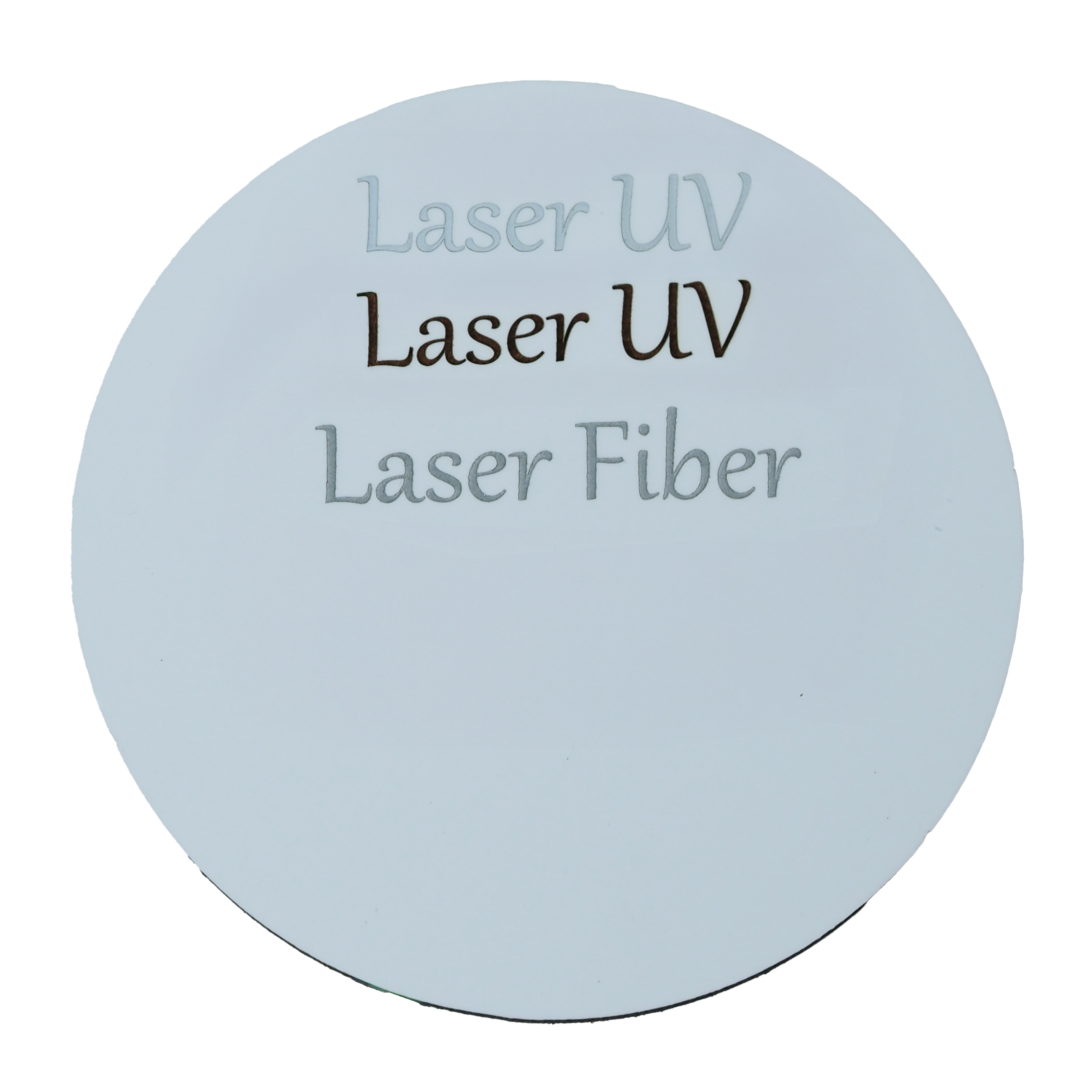 Coaster for sublimation and engraving printout - round - 5 pieces