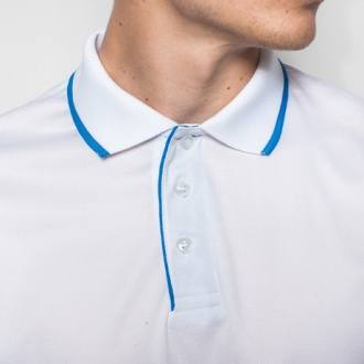 White Sporty Polo t-shirt - size L - 150g (TT-0983)