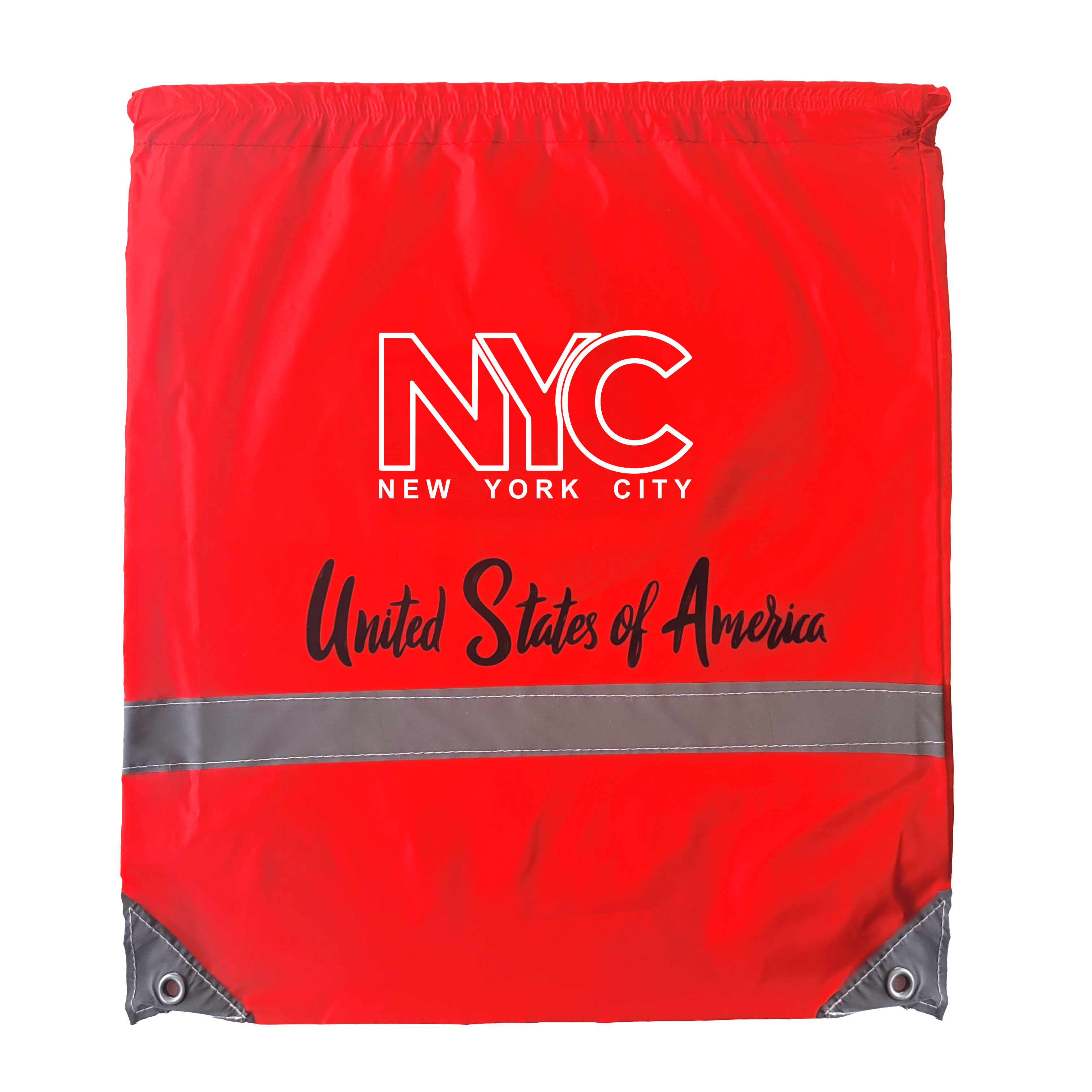 Reflective shoes bag with black string for sublimation