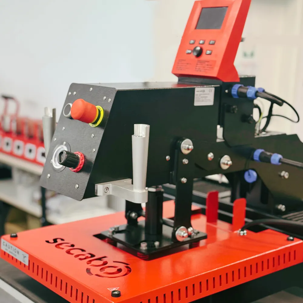 TPD7 SMART Secabo - double-plate pneumatic heat press for flat surfaces