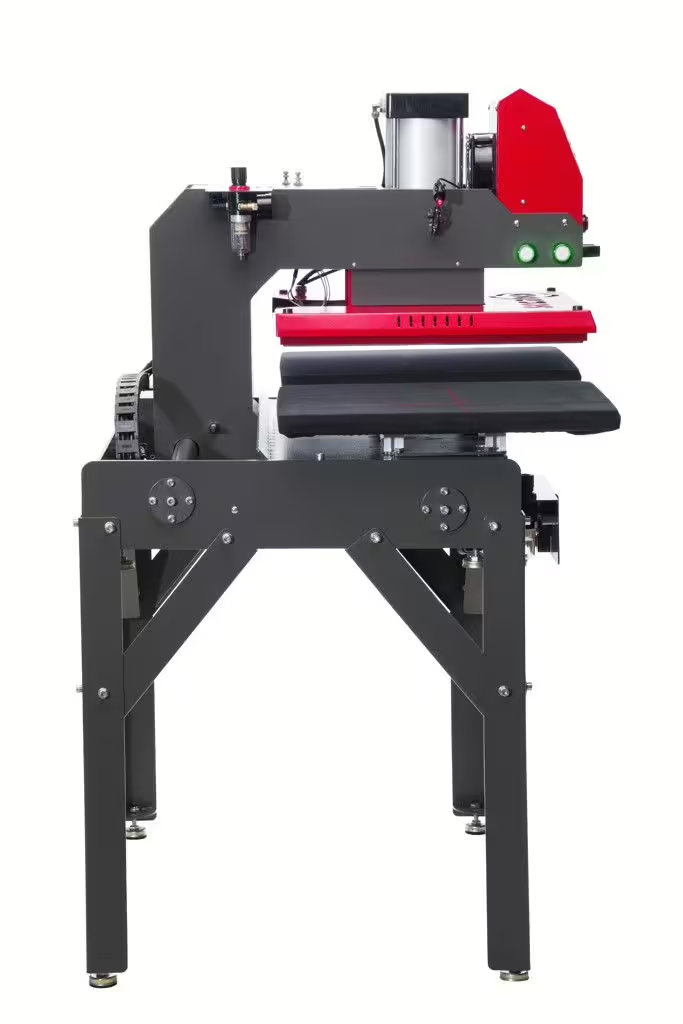TPD7 Premium Secabo - double-plate pneumatic heat press for flat surfaces - table in the set