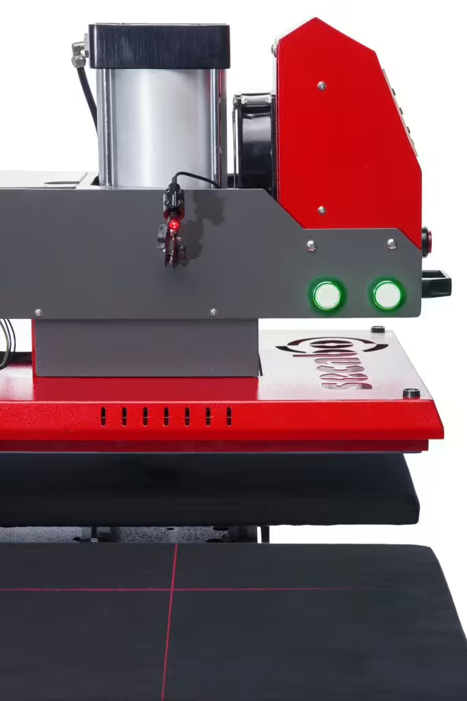 TPD7 Premium Secabo - double-plate pneumatic heat press for flat surfaces - table in the set
