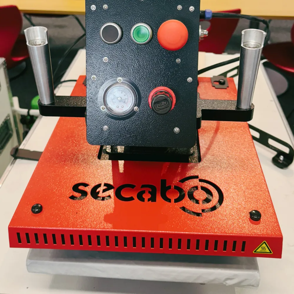 TPS7 Smart Secabo with Bluetooth - pneumatic heat press for flat surfaces, swing