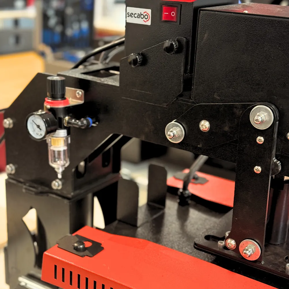 TPS7 Smart Secabo with Bluetooth - pneumatic heat press for flat surfaces, swing