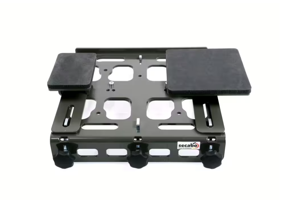 Quick plate change system for Secabo presses TC5, TC7, TS7, TS5, BEAST, TPS7