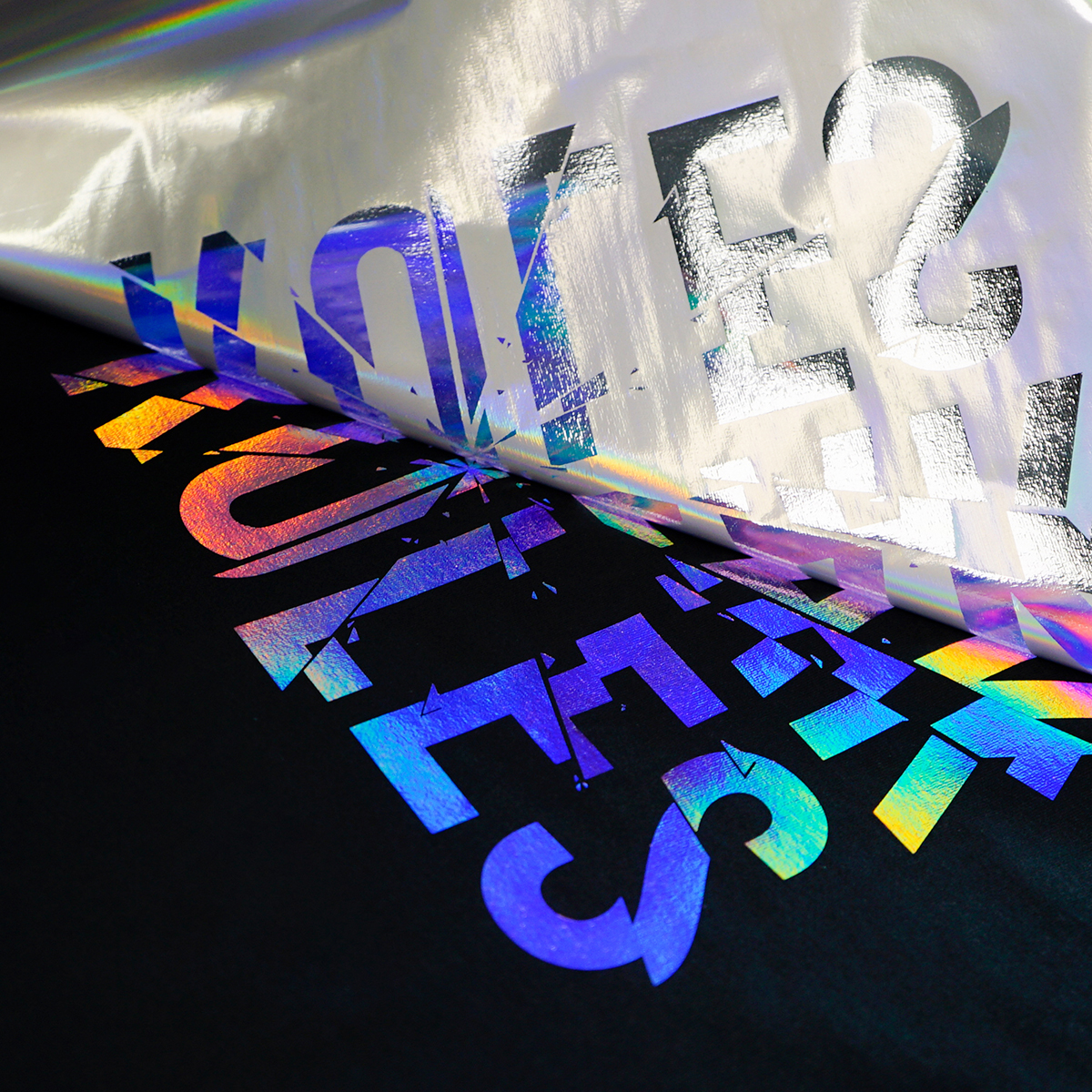 DTF film for gilding with hot stamping foils