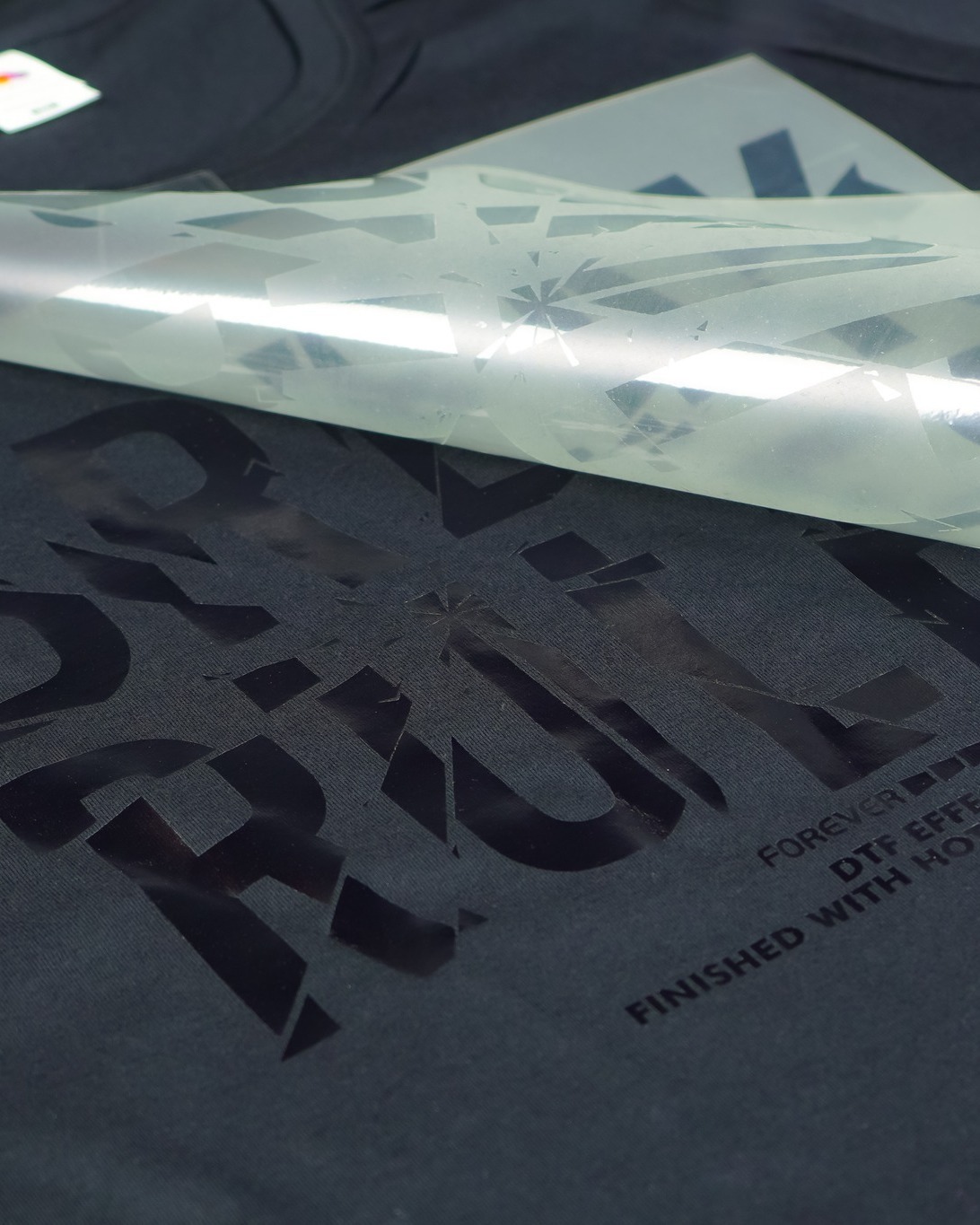 DTF film for gilding with hot stamping foils