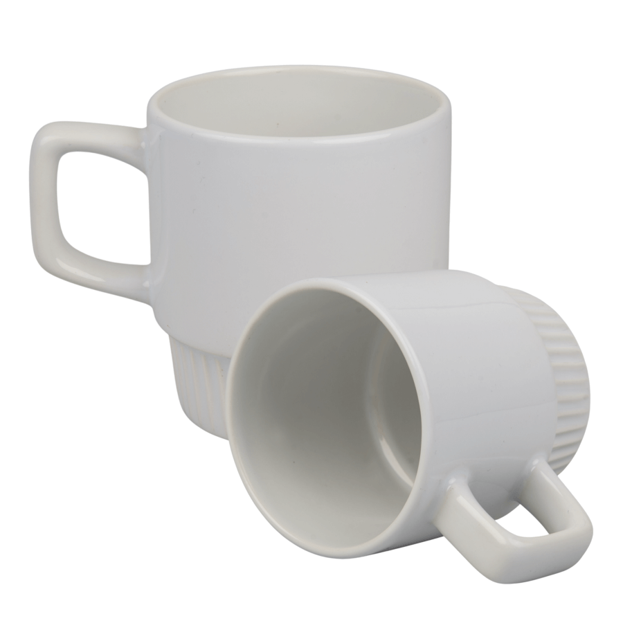 Ribbed Stackable Sublimation Mug