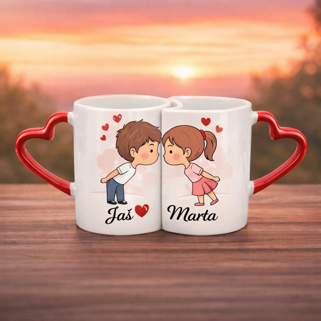 Sublimation Love Mug - Set 2 pcs