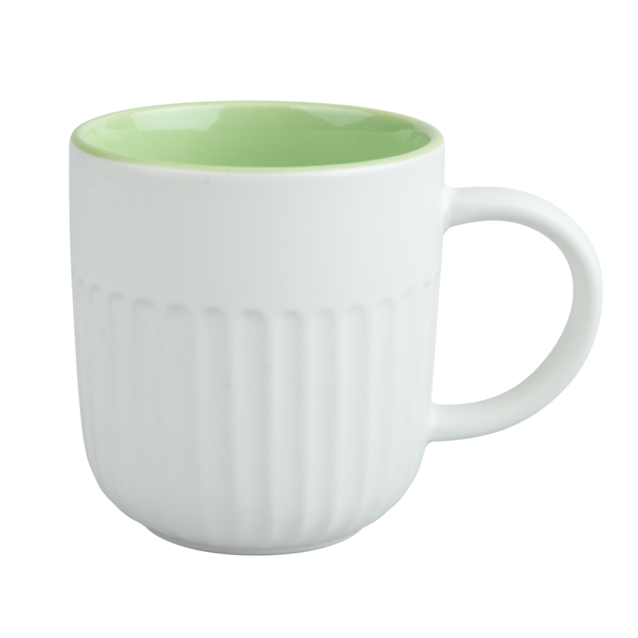 Sublimation Mug - Ribbed Surface, Coloured Inner