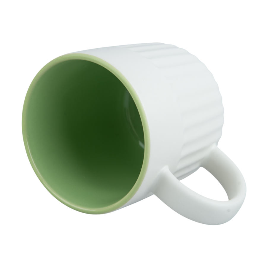 Sublimation Mug - Ribbed Surface, Coloured Inner