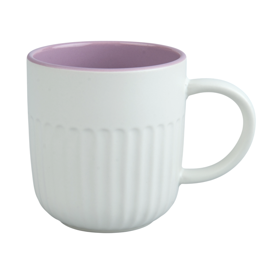Sublimation Mug - Ribbed Surface, Coloured Inner