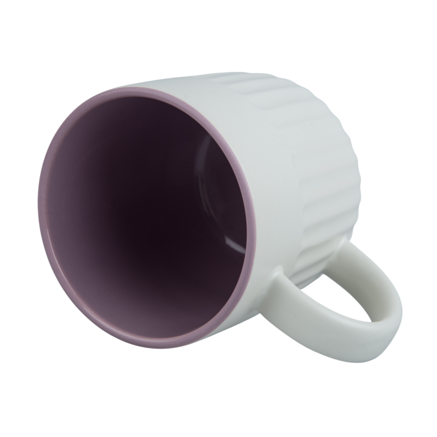 Sublimation Mug - Ribbed Surface, Coloured Inner