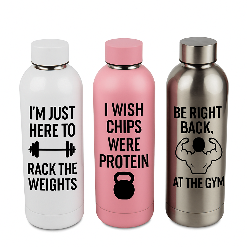 Metal sports bottle for sublimation and engraving