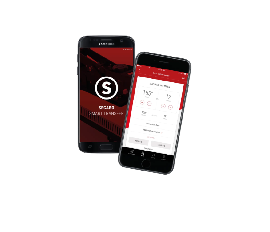 TC5 SMART Secabo with Bluetooth - transfer heat press for flat surfaces
