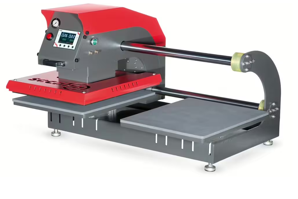 TPD7 Secabo - double-plate pneumatic heat press for flat surfaces